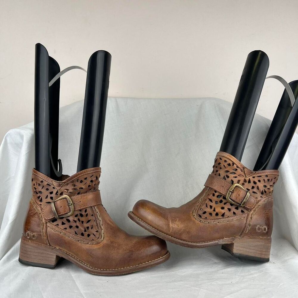 Bed Stu Brown Heather Ankle Boots Size 7.5